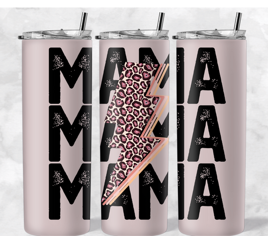 Mama Stacked Lightning Bolt
