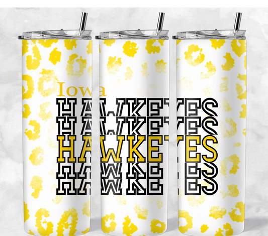 Hawkeye Stacked Yellow Cheetah