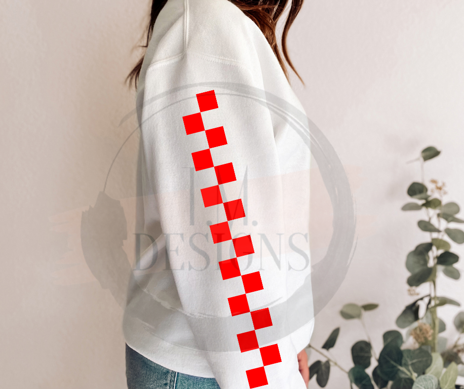 Checkered Number W/ Sleeve