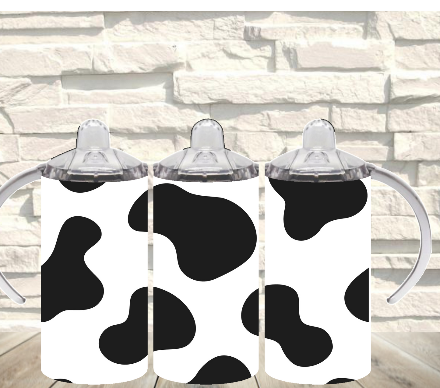 Cow Print Sippy